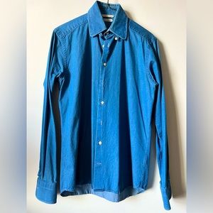 Suitsupply Denim Tab Collar Dress Shirt